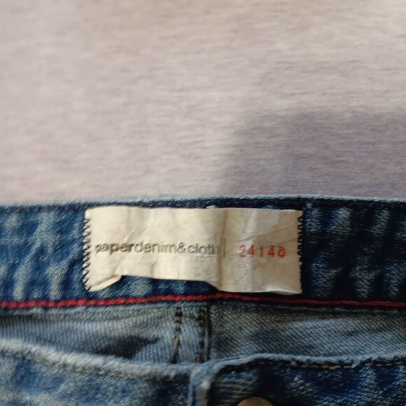 Authentic Designer Paper Denim & Cloth Jeans Denim Cropped Kimberly Size 32 W33" - Picture 7 of 7